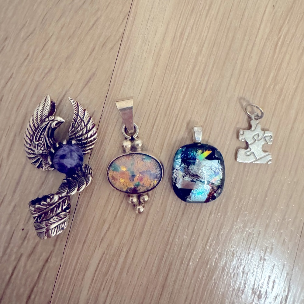 Sterling Silver Pendant Set
